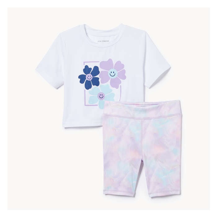 Toddler Girls' Active 2-Piece Bermuda Short Set
